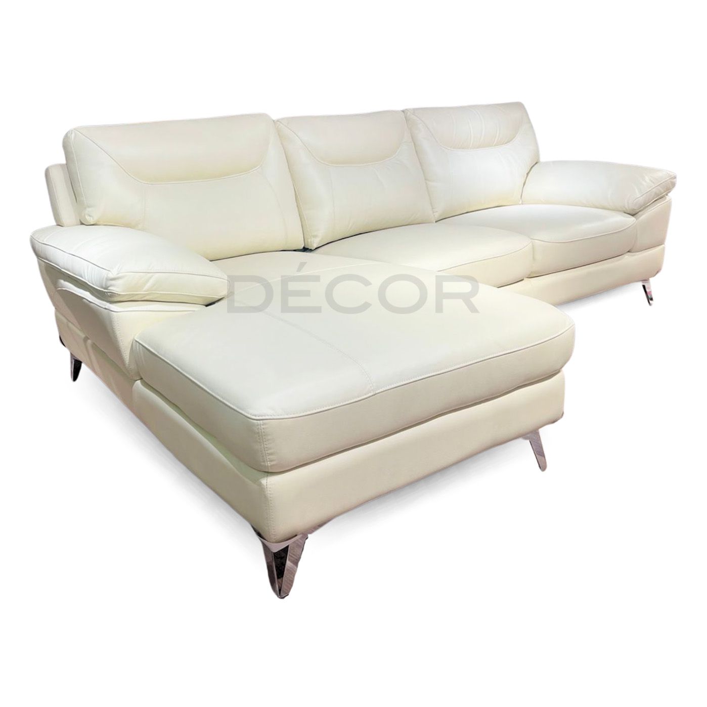 BEACHSIDE L-Shape Leather Sofa