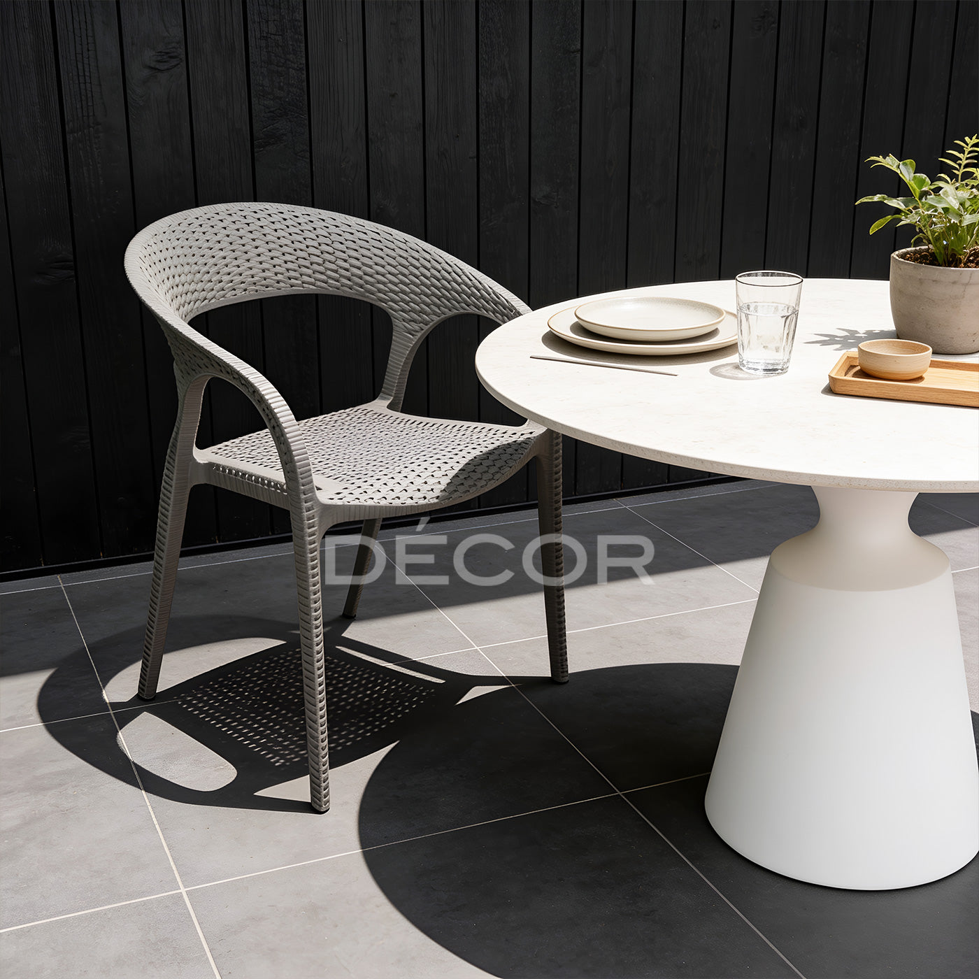 BOSTON Outdoor Rattan Chair (Cappuccino)