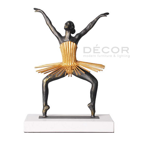 BALLERINA GOLD Dancing Sculpture