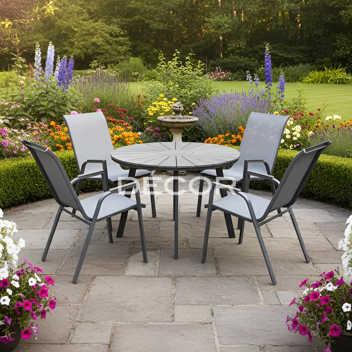 BIMM Round Table with 4 Chairs (sold as a set)