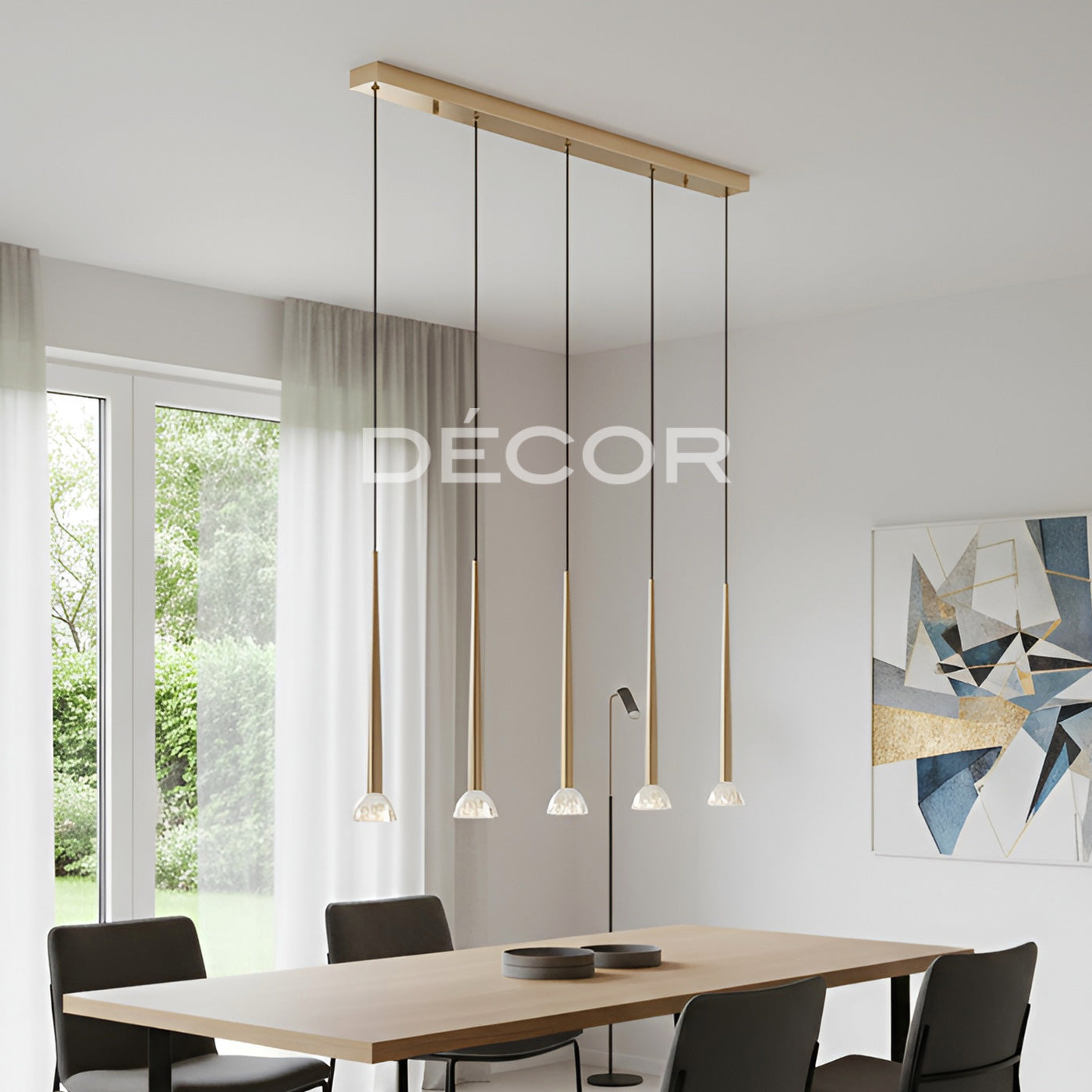 DAVIE 5 HORIZONTAL Drop Light