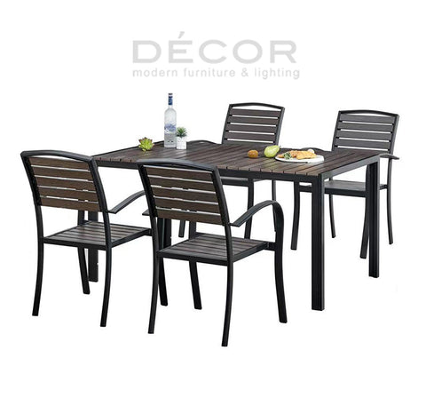 HARMONIA Outdoor Table w/ 4 Chairs (Sold as a set)