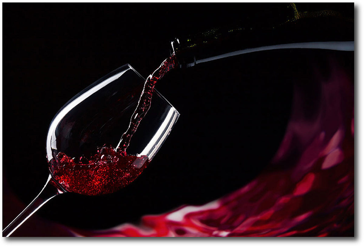 RED WINE - ART PRINT (100cm H x 150cm W)