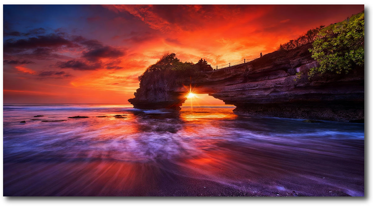 PURPLE CLIFF - ART PRINT (80cm H x 150cm W)