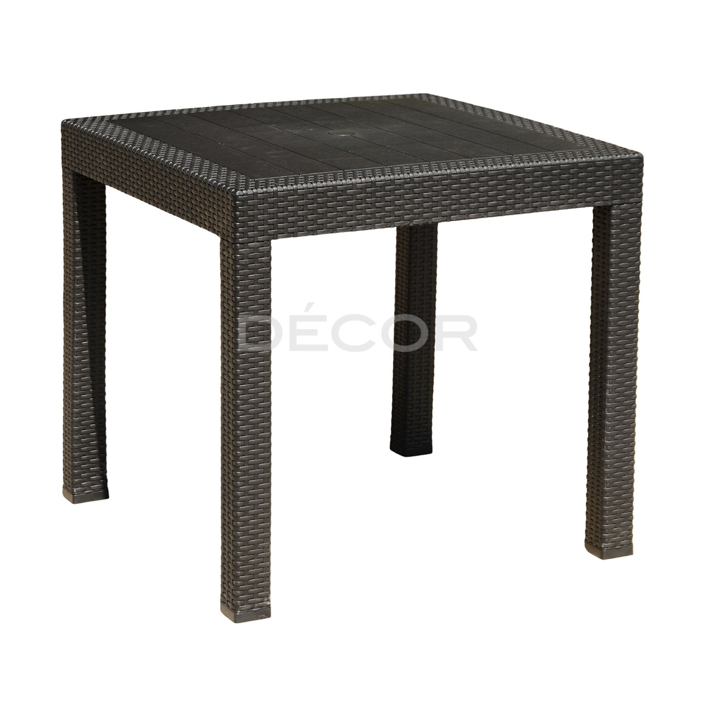 LODGE Outdoor Rattan Dining Table (Mocha)
