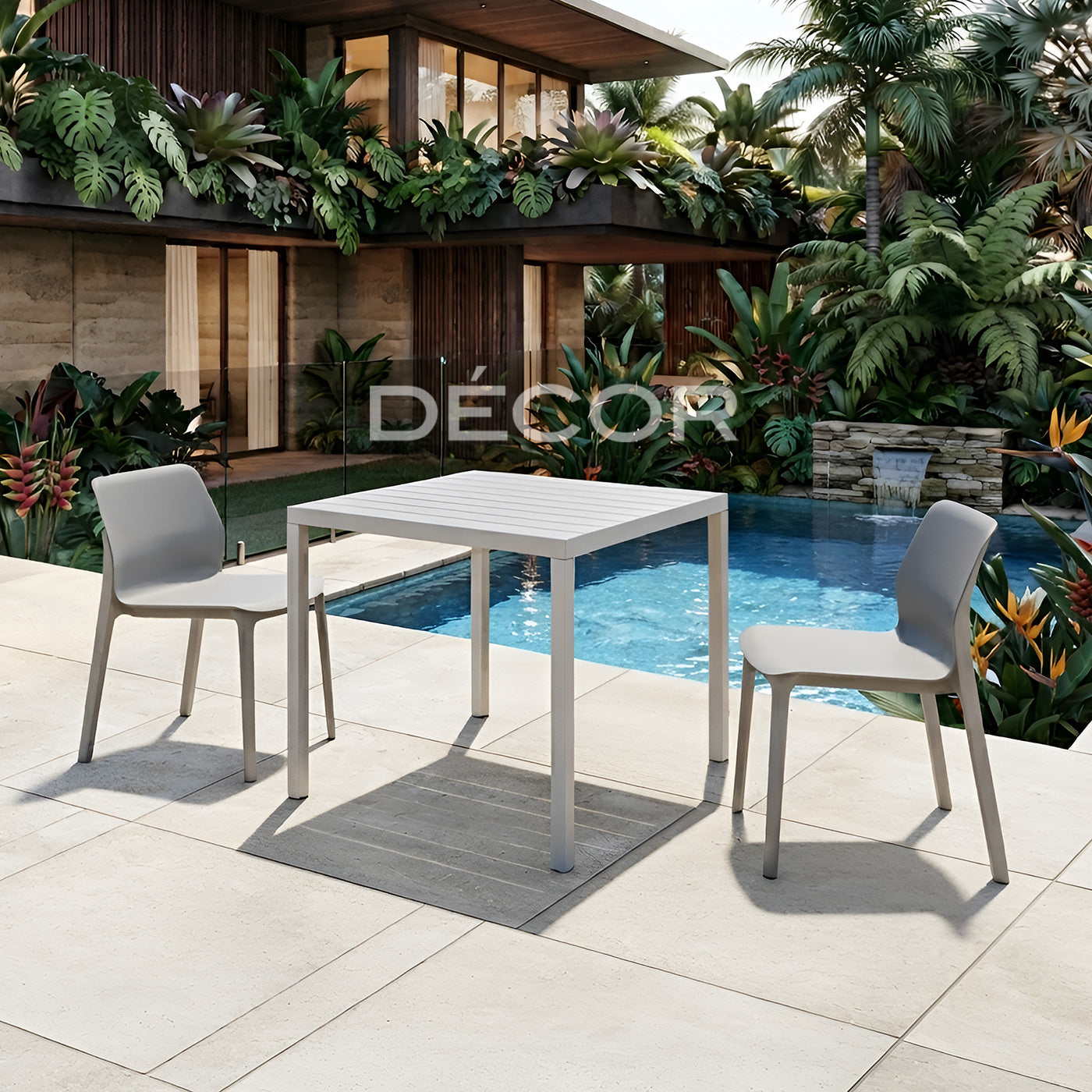 LINEA Dining Table (Silver)