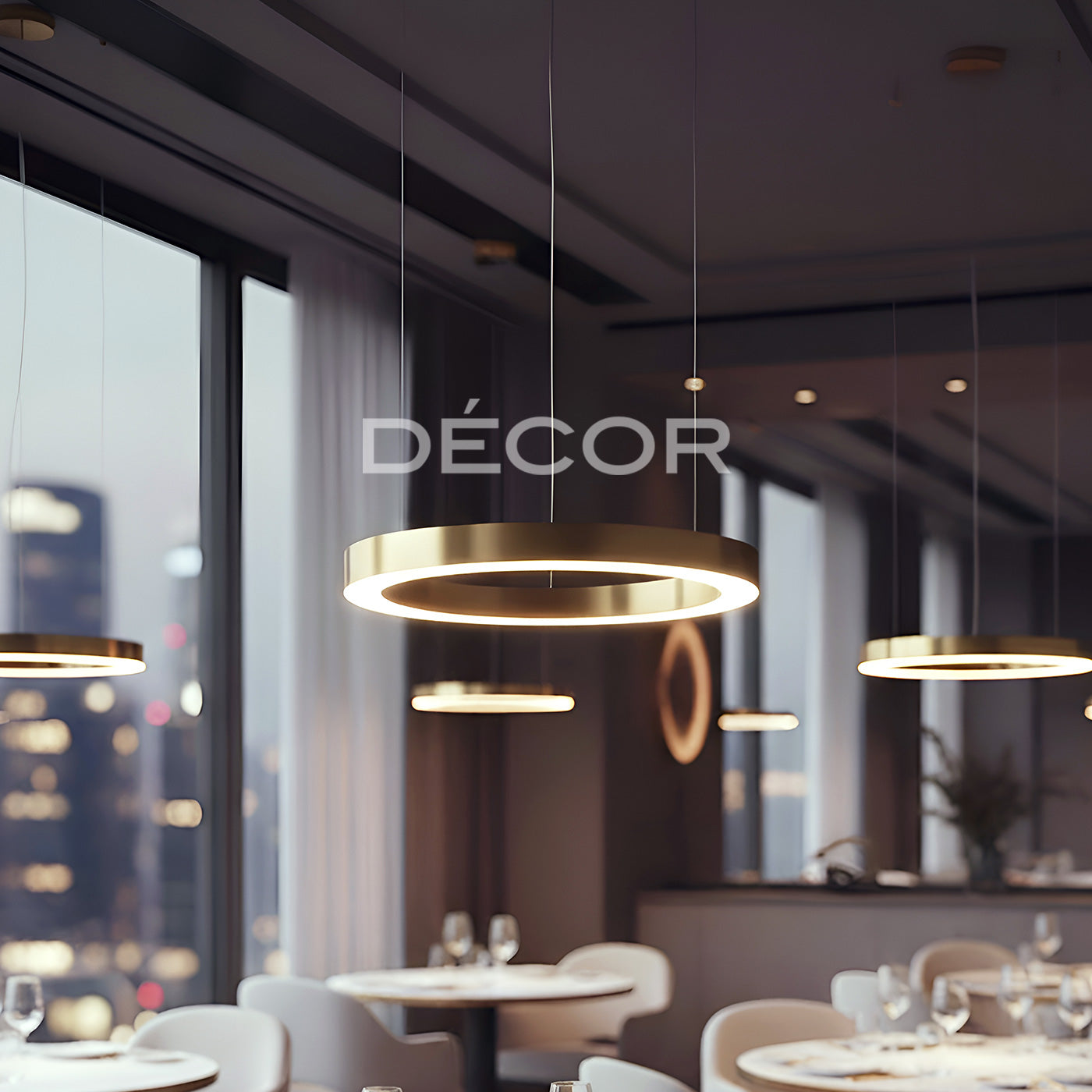 RINGLET L.E.D. (ø80cm) Drop Light (Tri-Color)