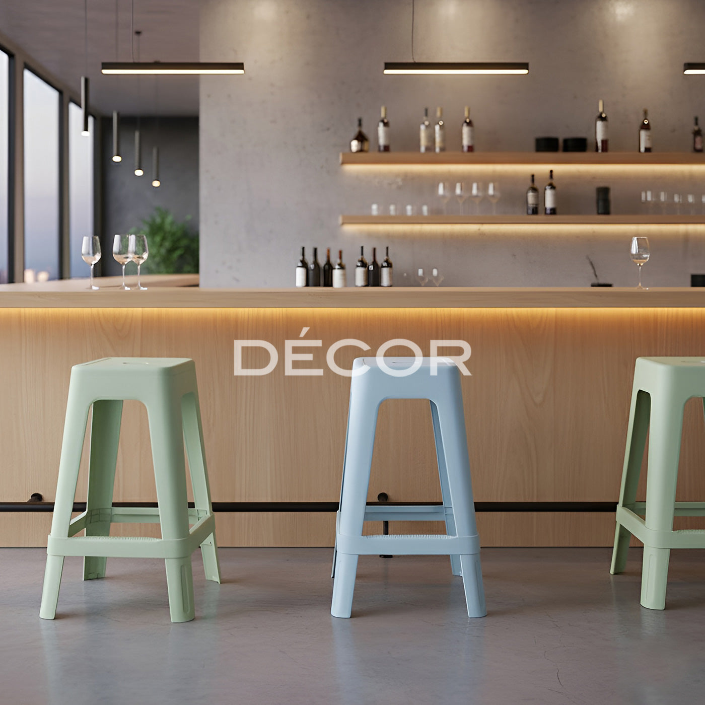 SLATE Outdoor Stool (Mint Green)