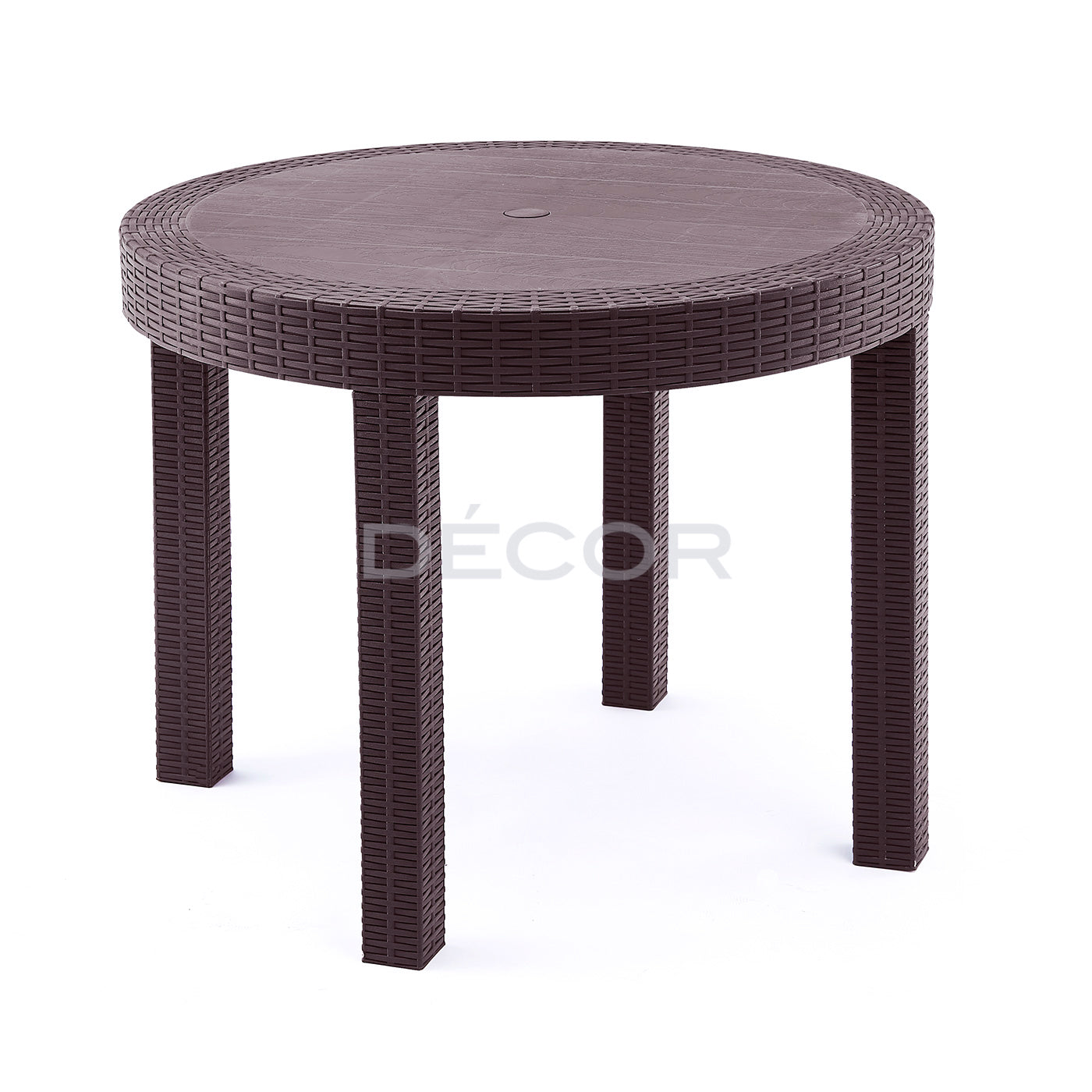 VISTA Outdoor Rattan Dining Table (Mocha)