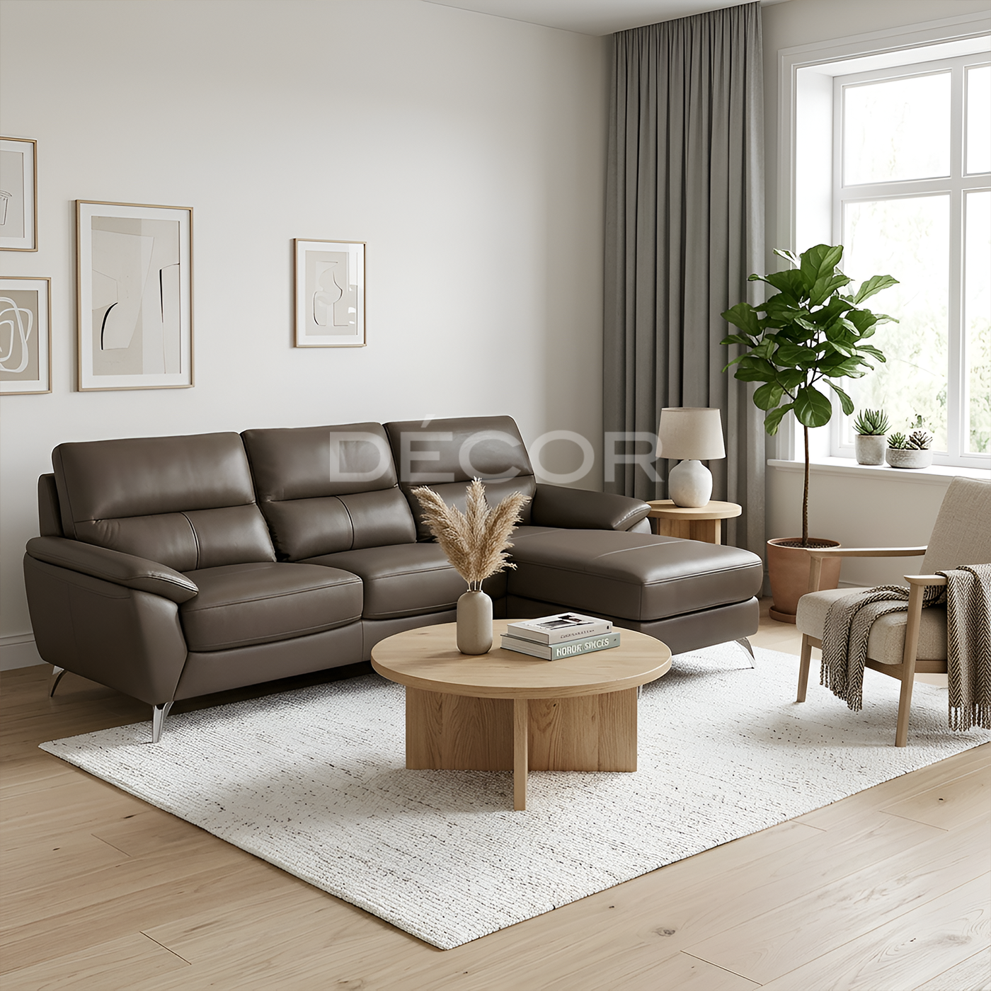VISION ONE L-Shape Leather Sofa