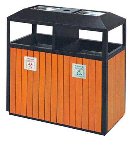 C01 - Outdoor Garbage Can with Ashtray on Top