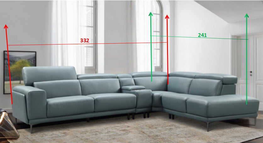 EQUINOX L-Shape Leather sofa