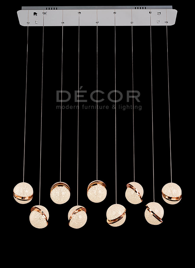 BALLER 9 Horizontal L.E.D. Drop Light