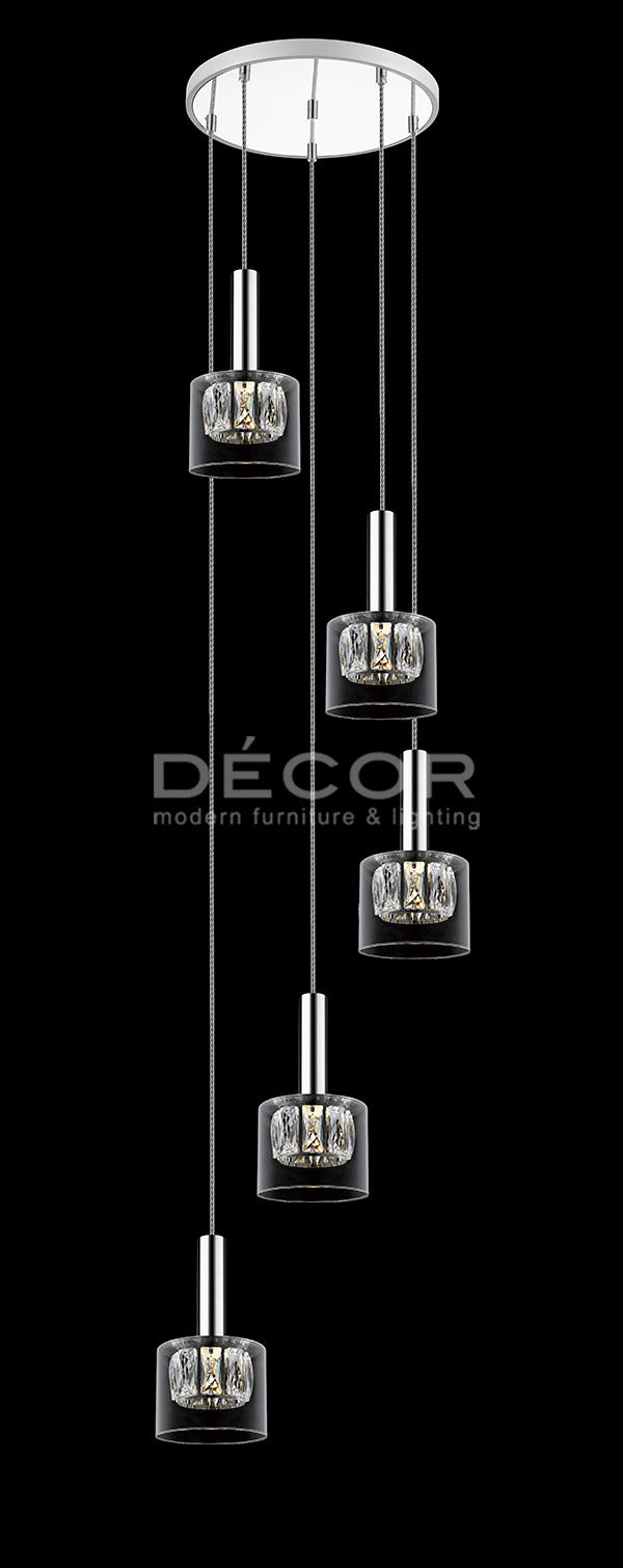 GEM 5 VERTICAL L.E.D. Drop Light