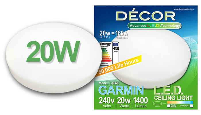 GARMIN L.E.D. Ceiling Light 20W (Changeable 3 Colors)