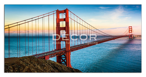 Golden Gate - Morning Fog (Color) - Art Print