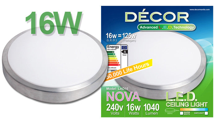 NOVA L.E.D. Ceiling Light 16W (Warm White)