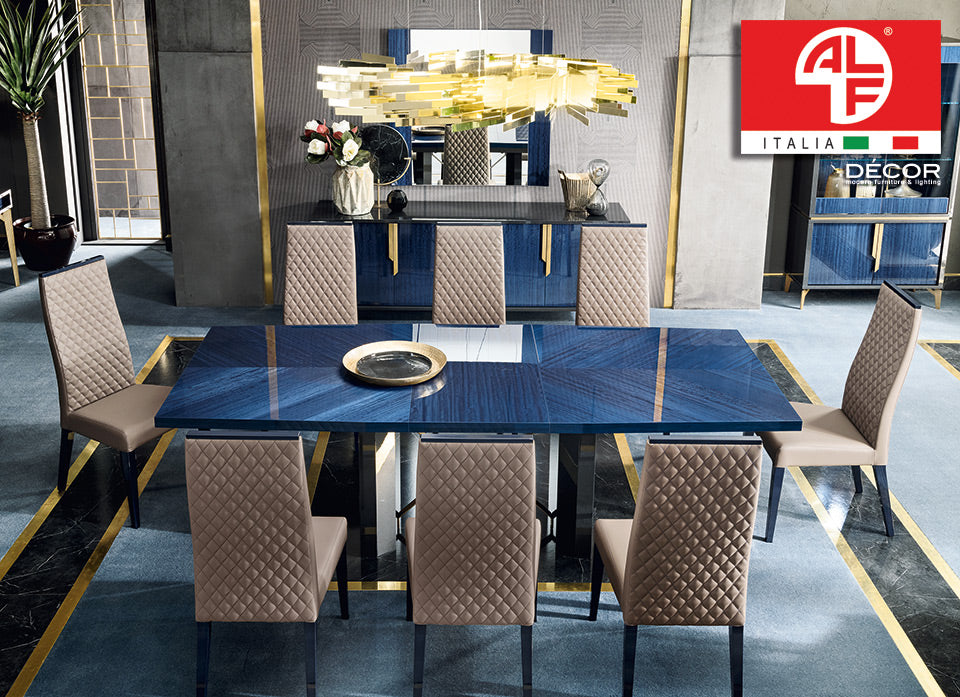 OCEANUM Dining Table (2m - 2.5m) and (8pcs) Dining Chair Set - ALF® ITALIA