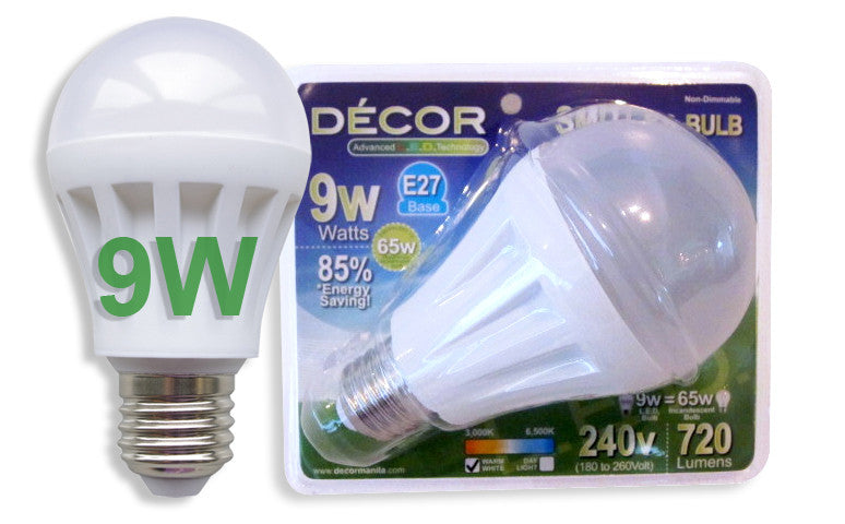 L.E.D. SMD BULB 9Watts, E27 Base