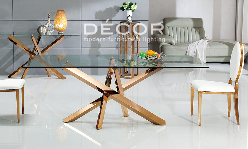 STIX Dining Table (Rose Gold)