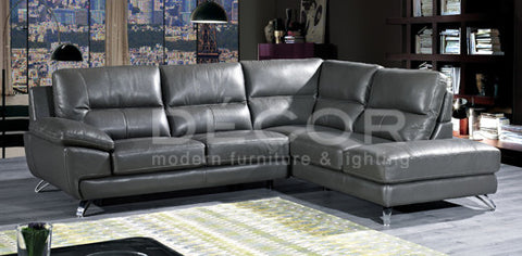 WELLINGTON L-Shape Leather Sofa