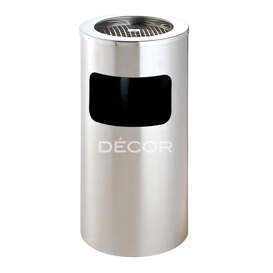 B33 - Garbage Can (Side Open) with Ashtray on Top