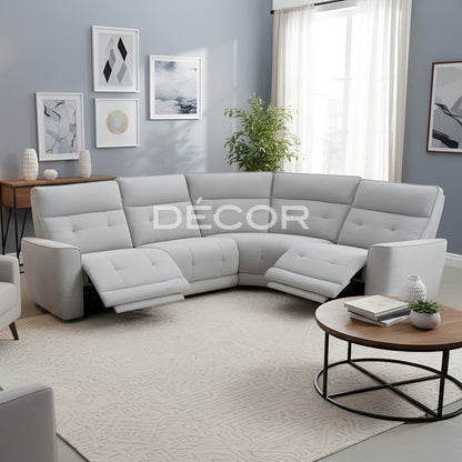 ARDEA Fabric L-Shape Sofa (w power recline)