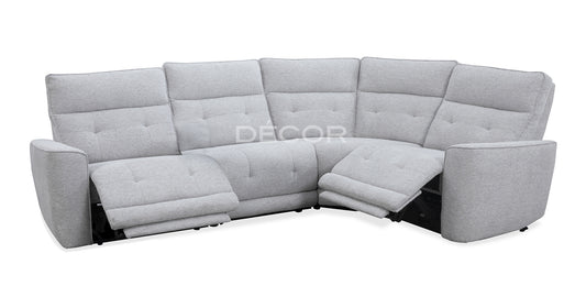 ARDEA Fabric L-Shape Sofa (w power recline)