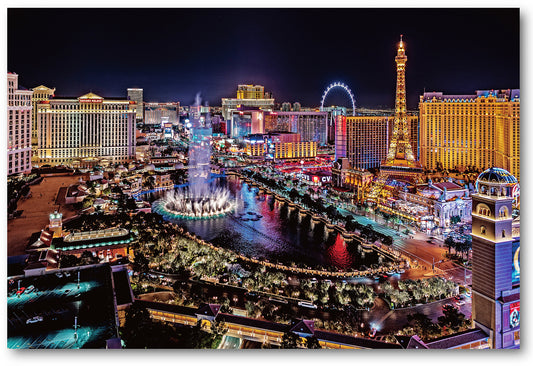 LAS VEGAS - ART PRINT (100cm H x 150cm W)