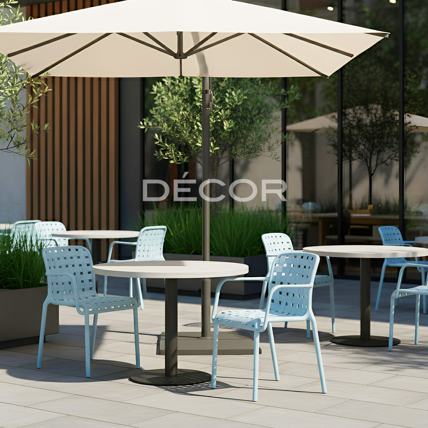 AZZURA Outdoor Chair (Powder Blue)