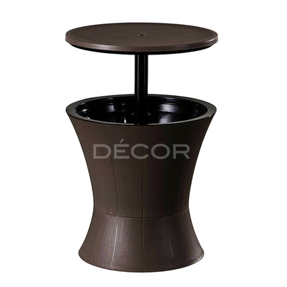 ARCTIC COOL BOX Outdoor End Table (Black)