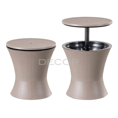 ARCTIC COOL BOX Outdoor End Table (Cappuccino)