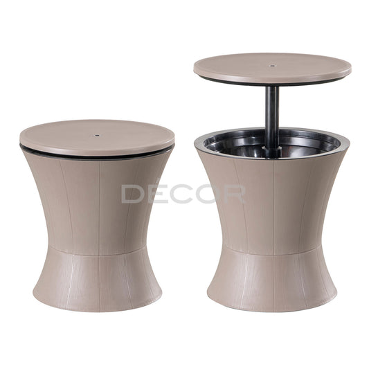 ARCTIC COOL BOX Outdoor End Table (Cappuccino)
