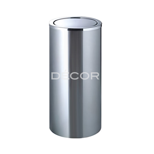 B45A - Garbage Can with Swing Lid (Stainless Steel)