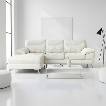 BEACHSIDE L-Shape Leather Sofa