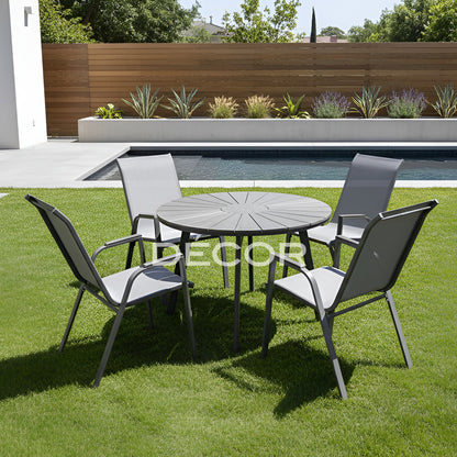 BIMM Round Table with 4 Chairs (sold as a set)