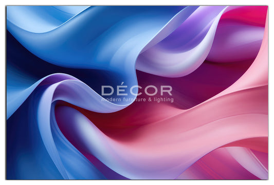 BLUE PEACH WAVE - ART PRINT