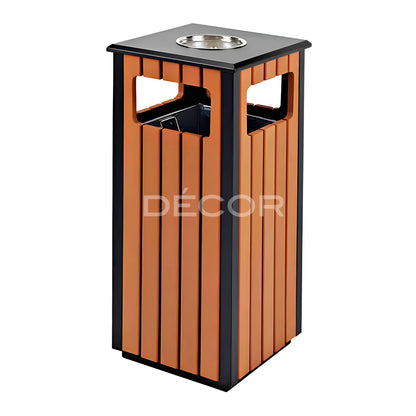 C19 - Outdoor Garbage Can with Ashtray on Top