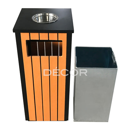 C19 - Outdoor Garbage Can with Ashtray on Top