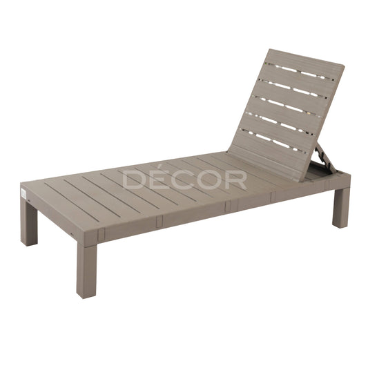 CHILL Outdoor Rattan Lounger (Cappuccino)