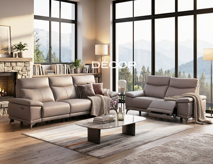 CONWAY (4 Seater) Power Reclining Leather Sofa