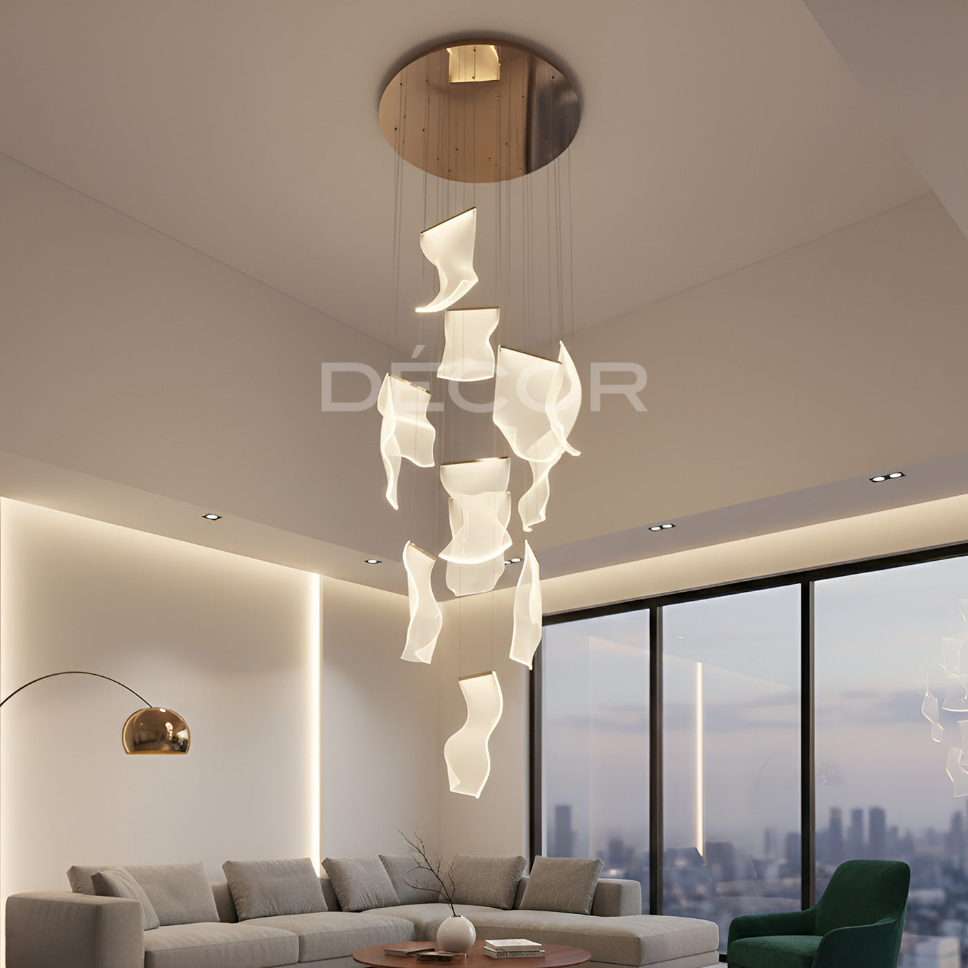 CLUSTER 12 L.E.D. Drop Light