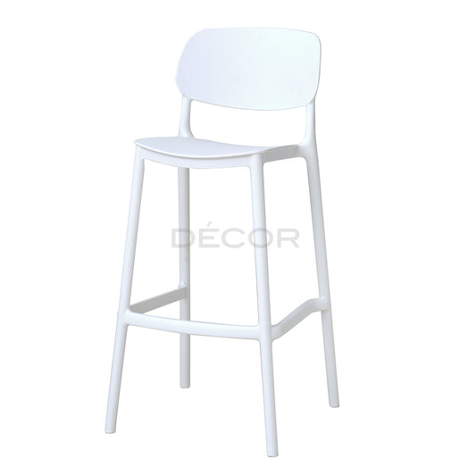 NAPLES Outdoor Stool (White)