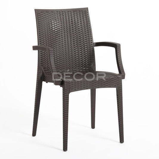 GLENDALE Outdoor Rattan Chair (mocha)