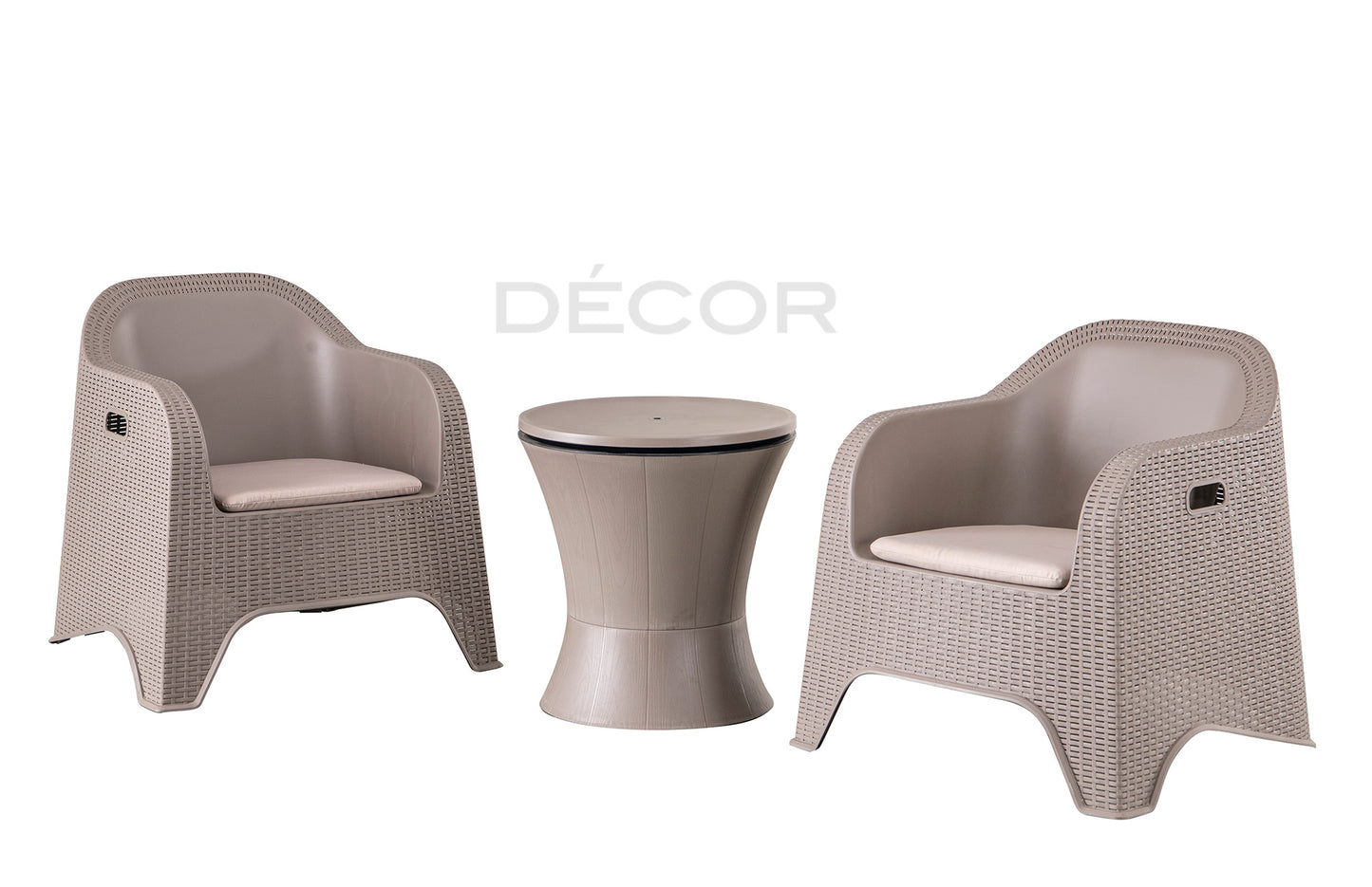 ARCTIC COOL BOX Outdoor End Table (Cappuccino)