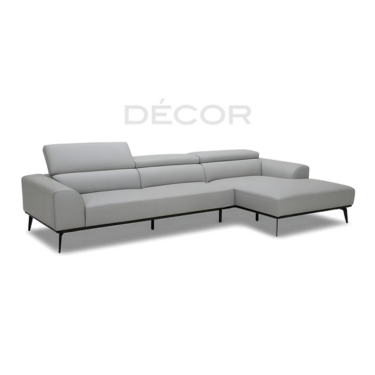DONATELLA L-Shape Leather Sofa