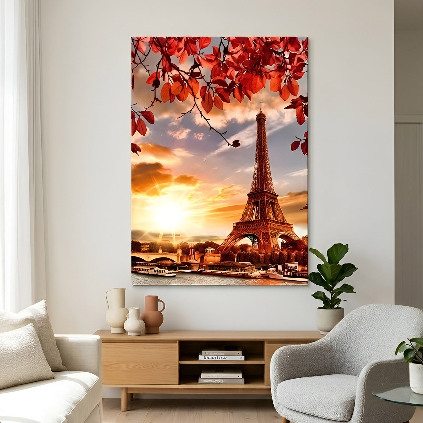 EIFFEL TOWER in FALL - ART PRINT