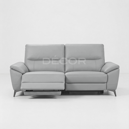 FULLERTON Power Reclining Leather Sofa - 3 Seater
