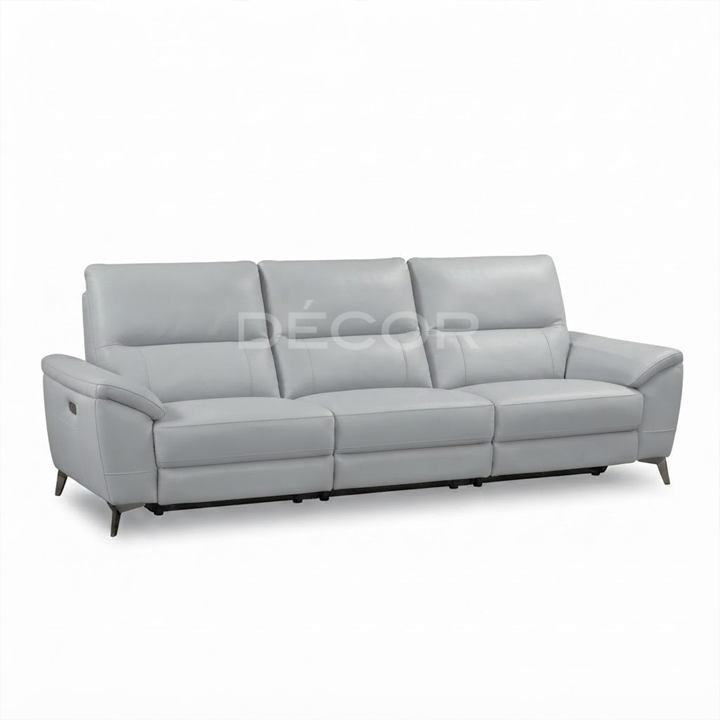 FULLERTON Power Reclining Leather Sofa - 4 Seater