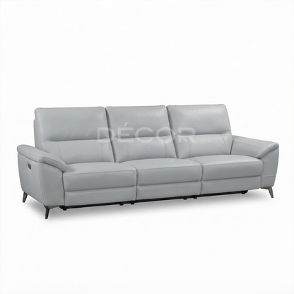 FULLERTON Power Reclining Leather Sofa - 4 Seater